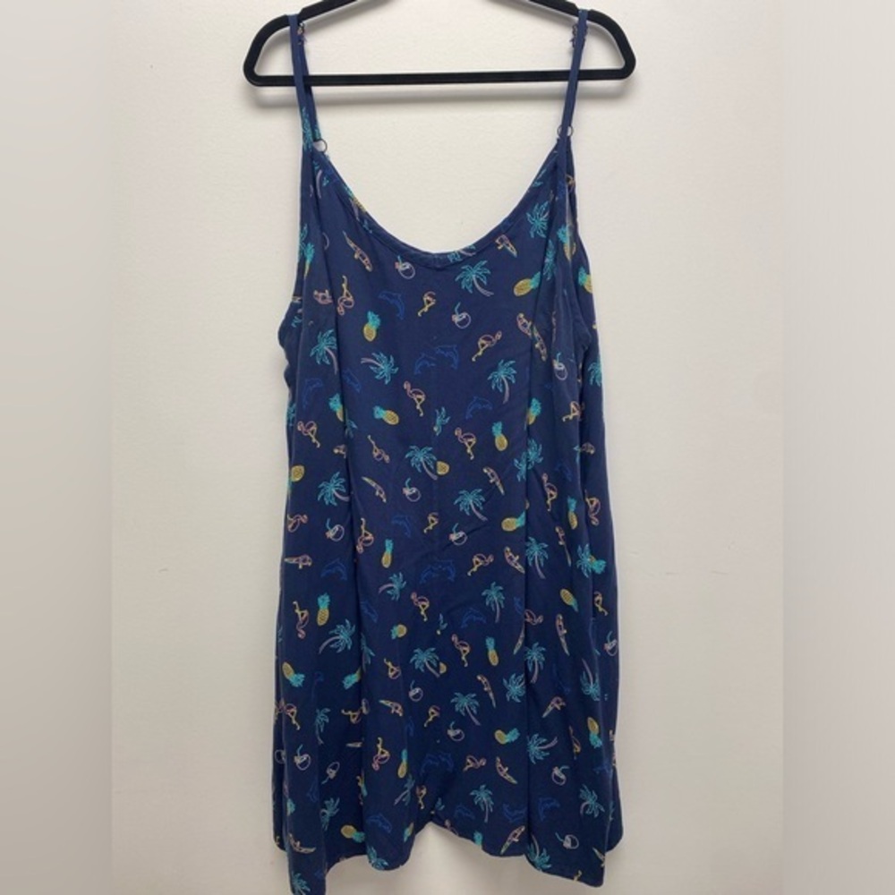 4 for $25 🌸 Torrid Navy Dress with Tropical Accents